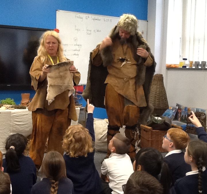 Cave men came to visit us!